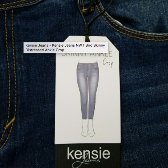 NWT Kensie Jeans Skinny Ankle Distressed Size 2 - Picture 4 of 5